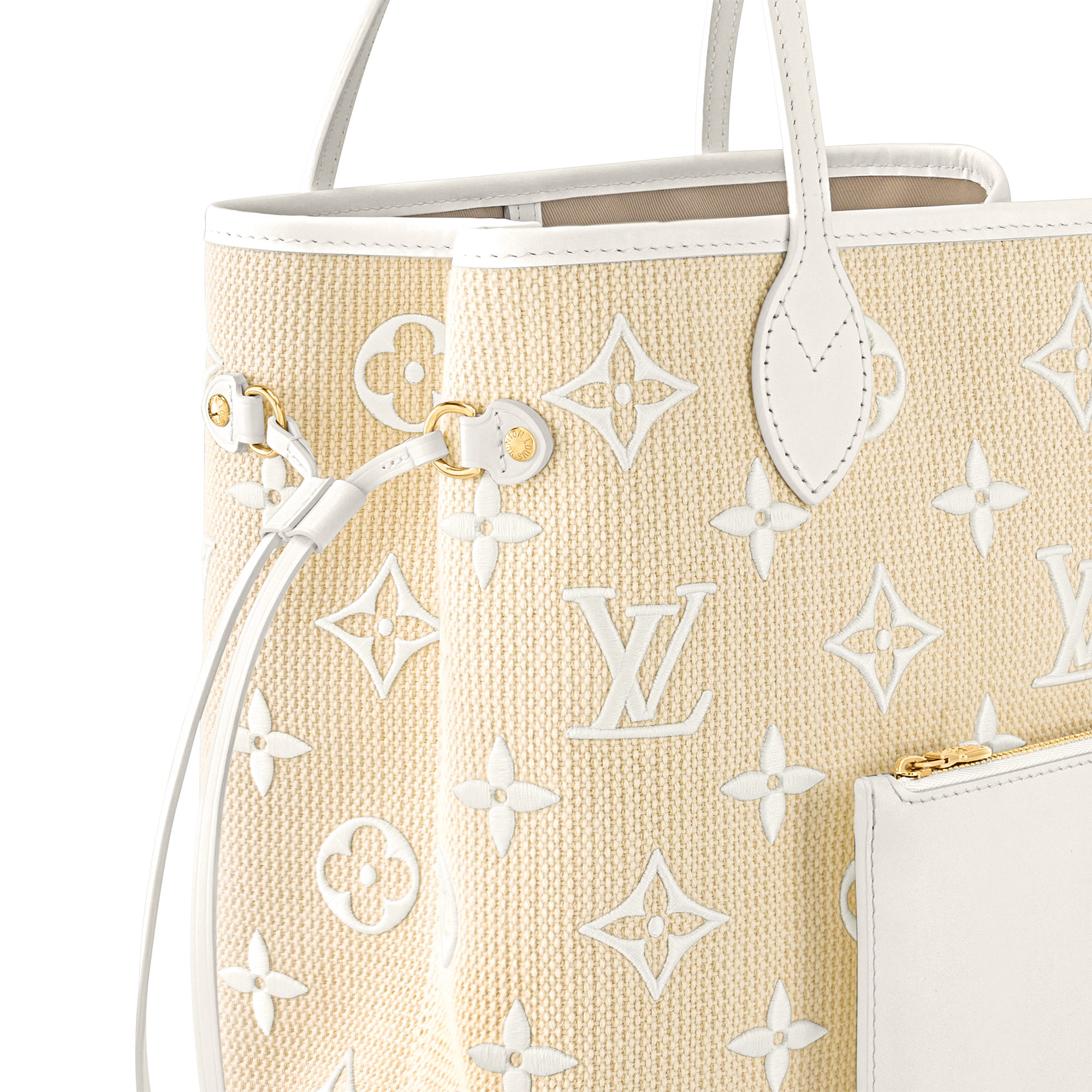 Beige neverfull louis discount vuitton